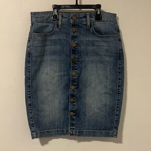 Fidelity Blue Denim Pencil Skirt
